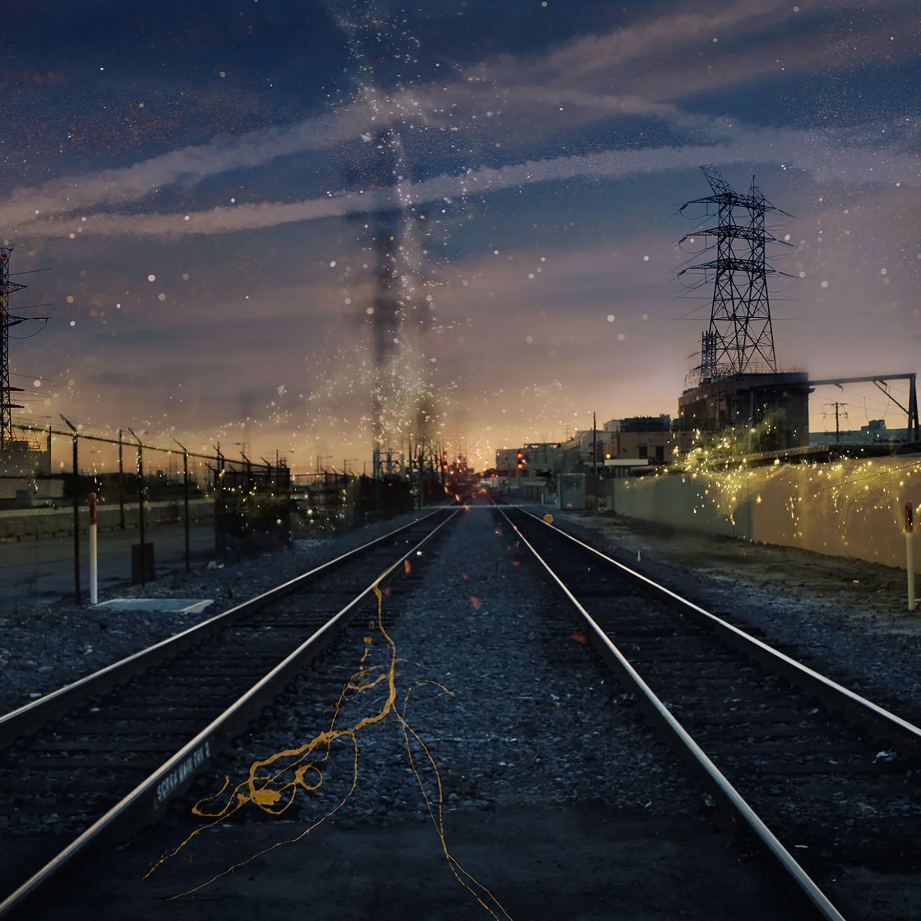 LA Tracks - Square Print Series - Blackstring Gallery